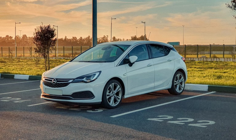 Car parked at airport carpark
