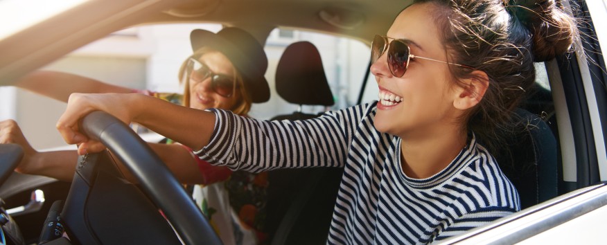 2 Women driving