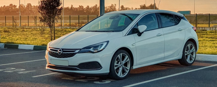Car parked at airport carpark