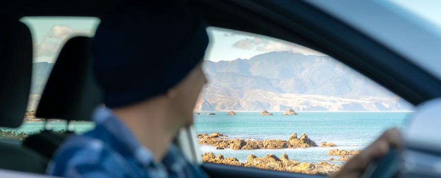 man in car rental