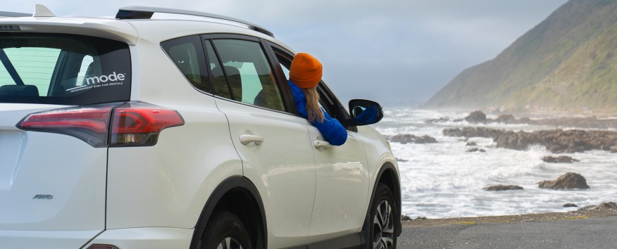 woman in car rental