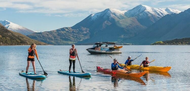 Paddle boarding in wanaka