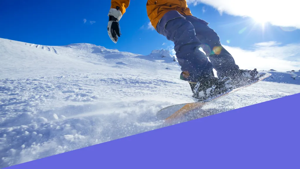 skiing banner