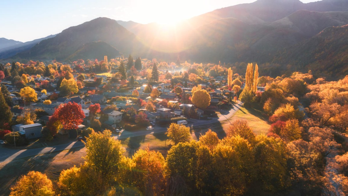 Arrowtown aerial