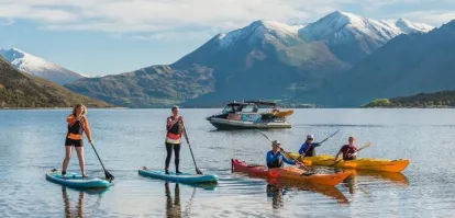 Paddle boarding in wanaka