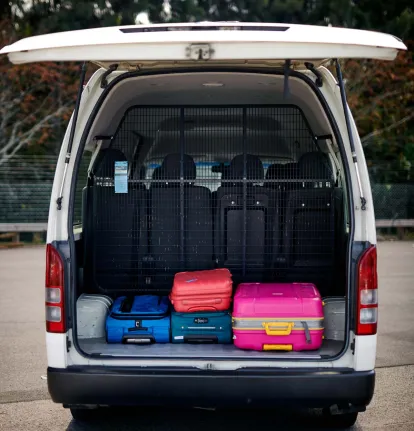 12 seater mini bus luggage 